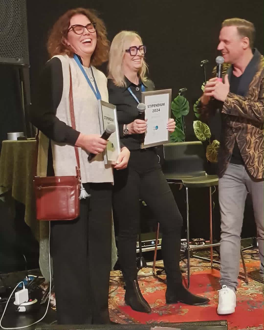 Therese Westerlund vid stipendieutdelningen 2024